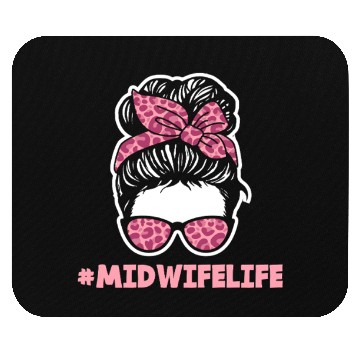 Discover Midwife Life Leopard Print Style Mouse Pads