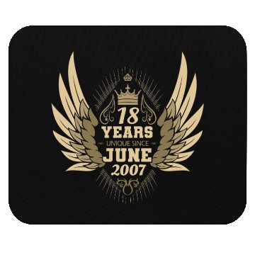 Discover Unique angel with wings 18th birthday celebration Mouse Pads