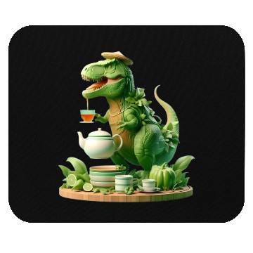Discover Mouse Pads Tea Rex - Thé mignon et amusant Sticker
