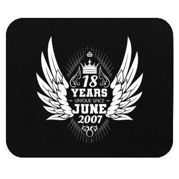 Discover Unique angel with wings 18th birthday celebration Mouse Pads