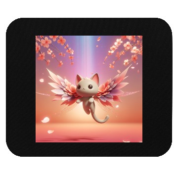 Discover Petal Flight Kitty Mouse Pads