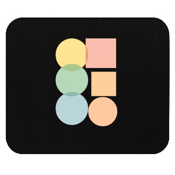 Discover Color circle triangel square sizes Mouse Pads