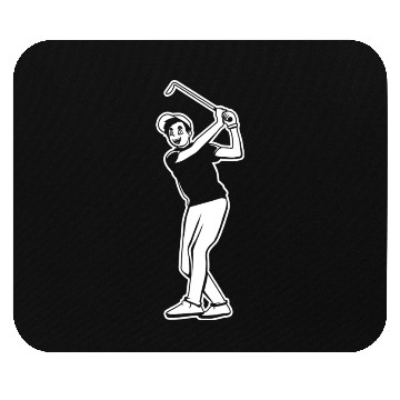 Discover Golf Player Boy Mouse Pads