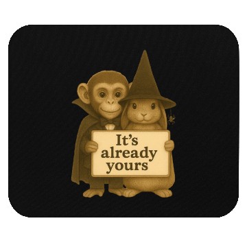 Discover It's Already Yours - Witch Bunny & Vampire Monkey Mouse Pads