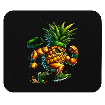 Discover Pineapple Power Runner – Full Sprint Energy Burst Mouse Pads