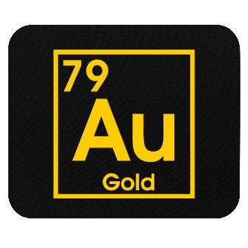 Discover AU Gold – Elemental Gold Label Design Mouse Pads