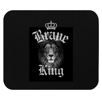 Discover Majestic Lion King Mouse Pads