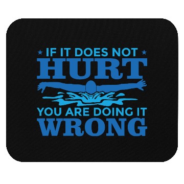 Discover Funny Swim Quote Mouse Pads