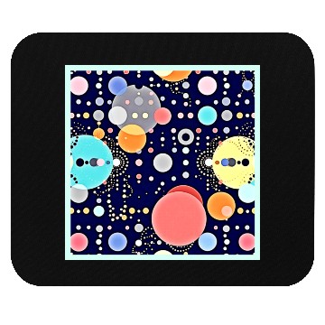 Discover Joyful Bubble Universe Vision Mouse Pads