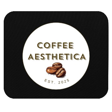 Discover Coffee Aesthetica Logo Mouse Pads