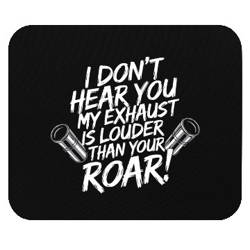 Discover Loud Exhaust Biker – Ride Hard, Hear Nothing Mouse Pads
