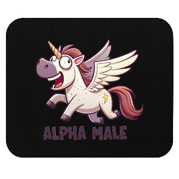 Discover Storm the Psycho Pegacorn Mouse Pads