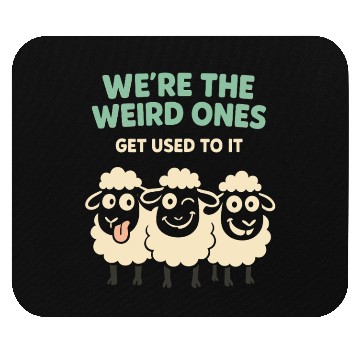 Discover Funny Black Sheep Cousin Quirky Family Outcast Mouse Pads