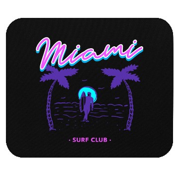 Discover Miami Surf Club Mouse Pads