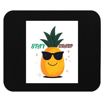 Discover “Stay Sharp” (Pineapple with Sunglasses) Mouse Pads