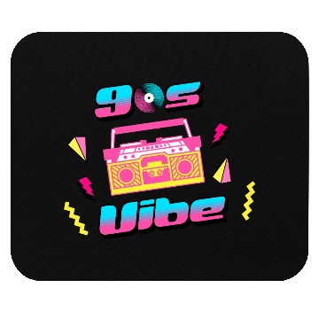 Discover 90s Vibe Retro Nostalgia Boombox Mouse Pads