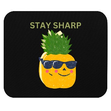 Discover “Stay Sharp” (Pineapple with Sunglasses) Mouse Pads