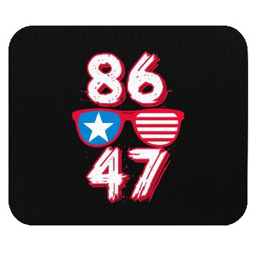 Discover "8647" Star & Stripes Sunglasses Graphic Design Mouse Pads