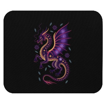 Discover Cosmic Dragon Tattoo Illustration Mouse Pads