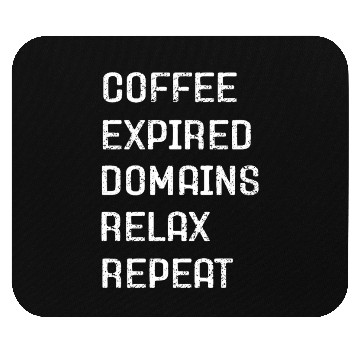 Discover Funny domainer quote domain names coffee relax Mouse Pads