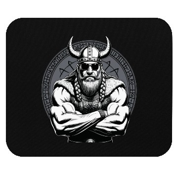 Discover Viking Warrior Man Odin Thor Norman Walhalla Mouse Pads