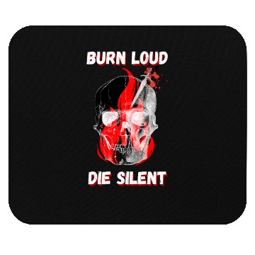 Discover Burn Loud Die Silent Skull Flame Mouse Pads