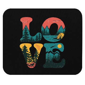 Discover Love Nature For Camping Lovers Mouse Pads