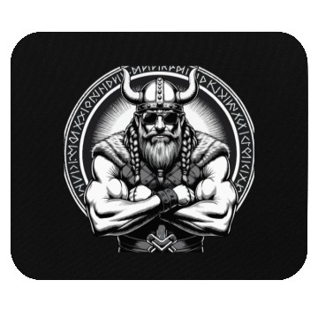 Discover Viking Warrior Man Odin Thor Norman Walhalla Mouse Pads