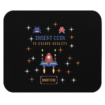 Discover Retro Gamer Mouse Pads - Insert Coin to Escape Reality