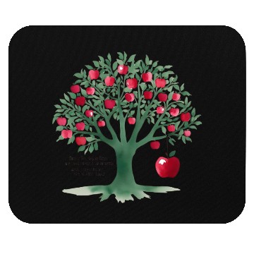 Discover From the apple tree all beginnings Mouse Pads