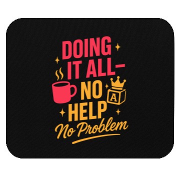 Discover Single Mom Life Chaos Coordinator Wine Coffee Mouse Pads