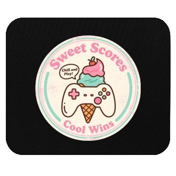 Discover Sweet Scores Cool Wins Gamer Ice Cream Mouse Pads