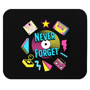 Discover Never Forget 90s Retro Nostalgia Mouse Pads