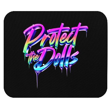 Discover Protect the Dolls - Drip Art Aesthetic Mouse Pads