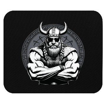 Discover Viking Warrior Man Odin Thor Norman Walhalla Mouse Pads