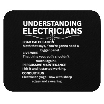 Discover Understanding Electricians Funny Jargon Definition Mouse Pads