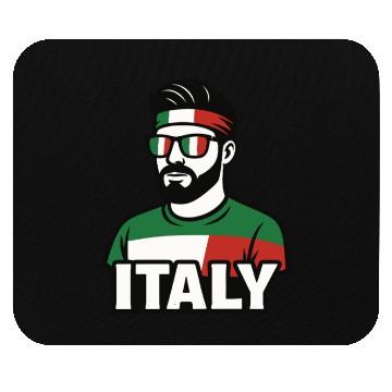 Discover Italy Fan Style Mouse Pads
