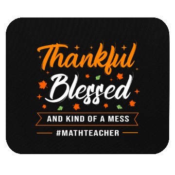Discover Thanksgiving Teacher Math Teacher Mouse Pads