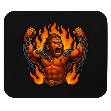 Discover Chain-Breaking Warrior – Symbol of Strength Mouse Pads