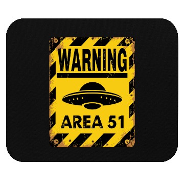 Discover Area 51 UFO Warning - Enter at your own risk Mouse Pads