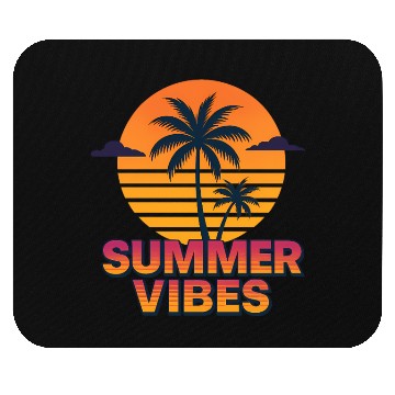 Discover Sunset Palm Trees Summer Design Mouse Pads