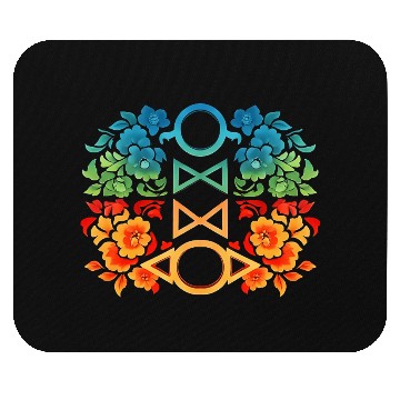 Discover Geometric Floral Pattern Mouse Pads