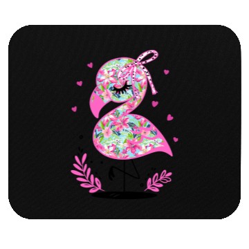 Discover Tropical Flamingo Coquette Summer Mouse Pads