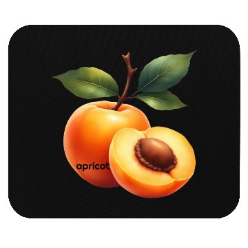 Discover Apricot branch with green leaves Mouse Pads