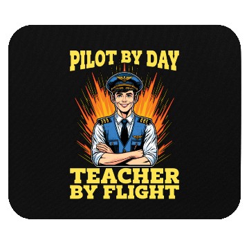 Discover Flight Instructor Pilot By Day Aviation Teacher Mouse Pads