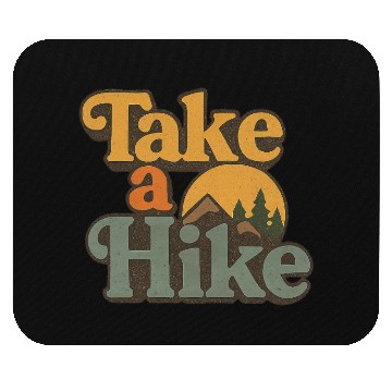 Discover Take A Hike Retro Mountain Mouse Pads