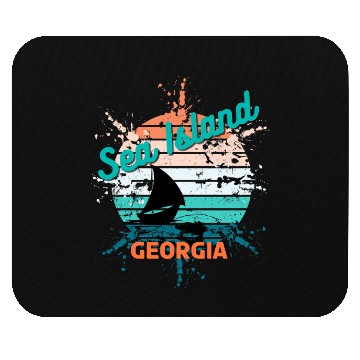 Discover Seaside Serenity Georgia Graphic Mouse Pads