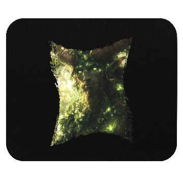 Discover Forest Spirit with Glowing Eyes and Nature Power Mouse Pads