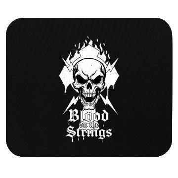 Discover Dark Skull with Lightning and Faith Text Mouse Pads