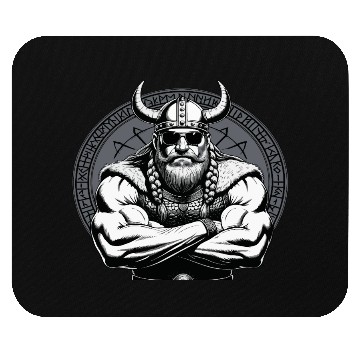 Discover Viking Warrior Man Odin Thor Norman Walhalla Mouse Pads
